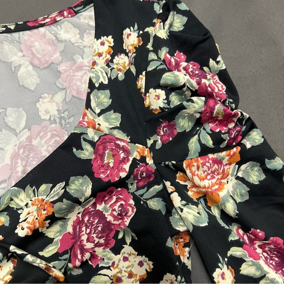 🌴Women’s Self Esteem V Neck Cinch Front Puffed Shoulder Long Sleeve Shirt - Picture 9 of 11